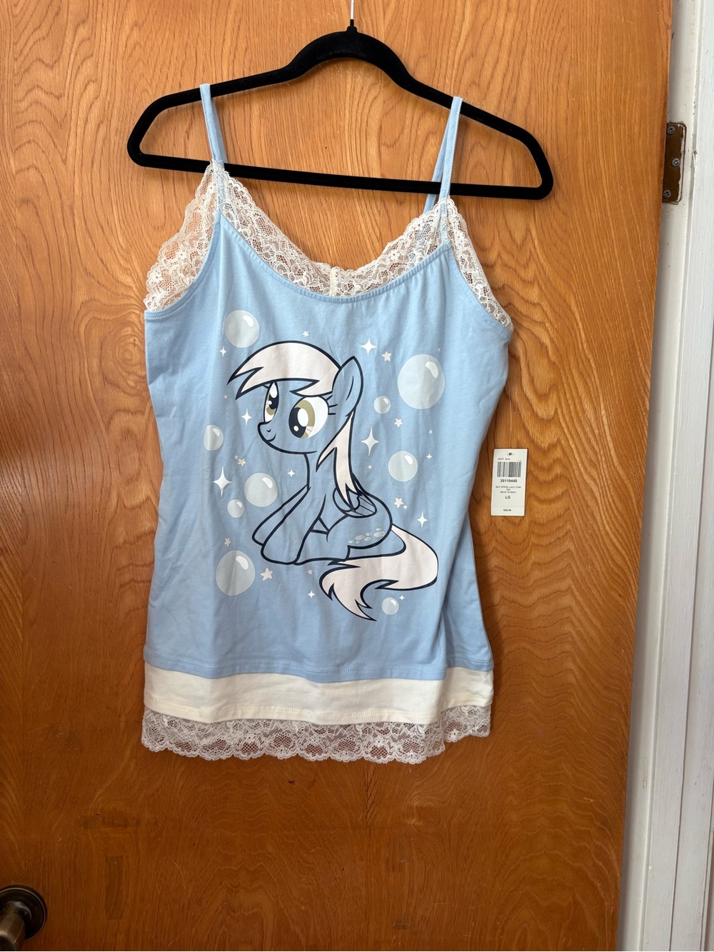 Hot Topic My little Pony Derpy White Lace Cami Tank L
